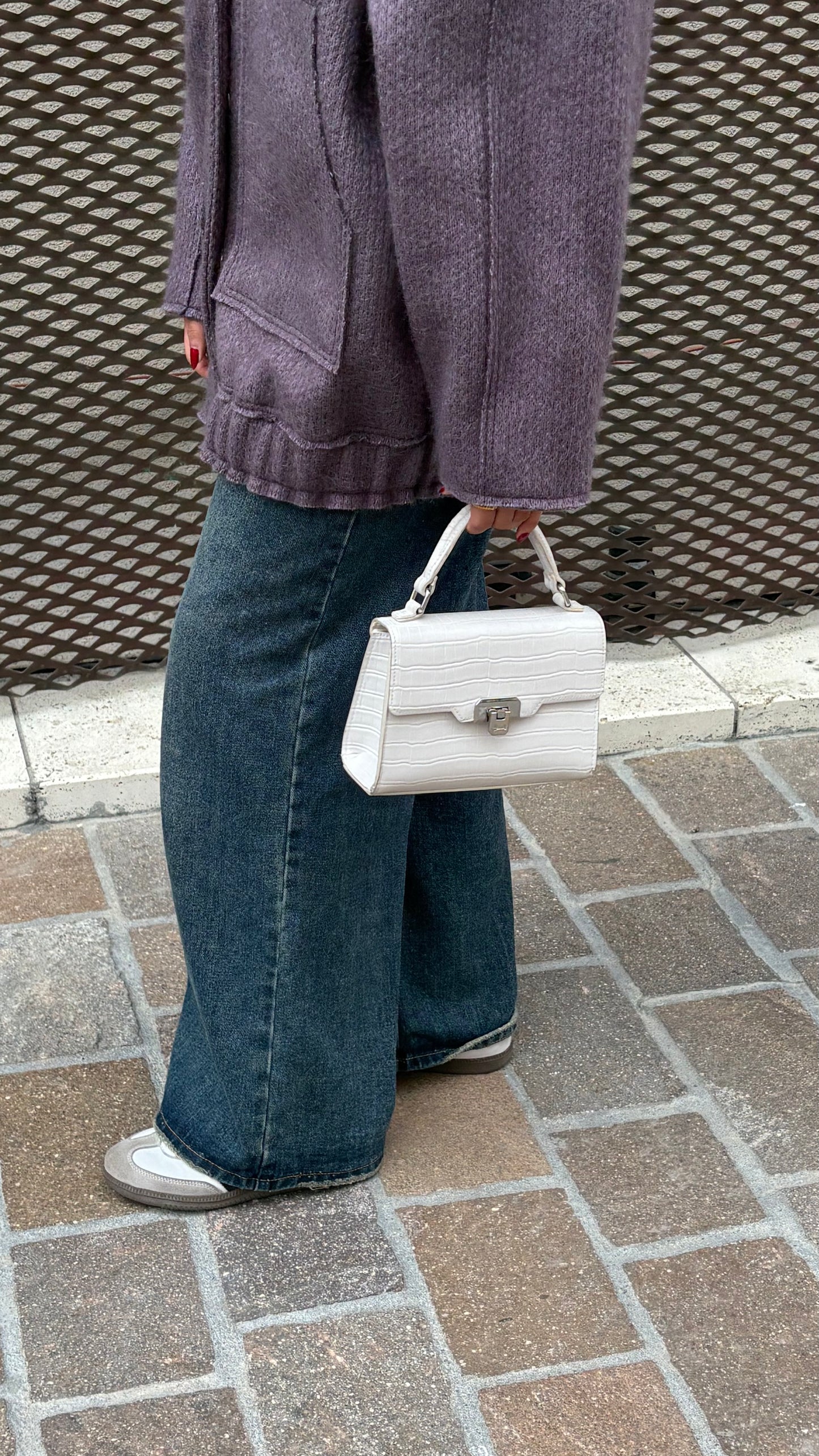 woolen puff jacket