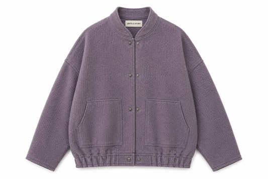 woolen puff jacket